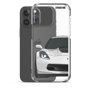 White C7 Corvette Z06 - iPhone Case