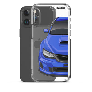 WR Blue 09-14 Subaru WRX STI - iPhone Case