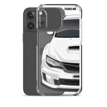 Load image into Gallery viewer, White 09-14 Subaru WRX STI - iPhone Case