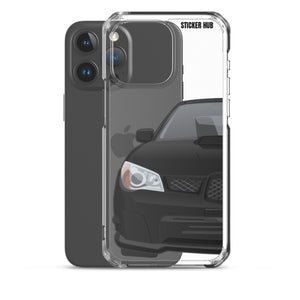 Black 06-07 Subaru WRX STI - iPhone Case