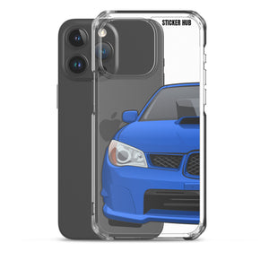 WR Blue 06-07 Subaru WRX STI - iPhone Case