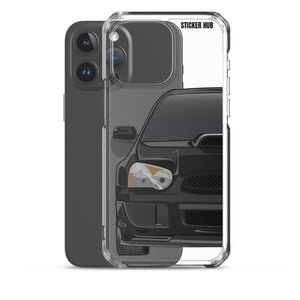 Black 03-05 Subaru WRX STI - iPhone Case