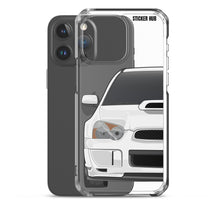 Load image into Gallery viewer, White 03-05 Subaru WRX STI - iPhone Case