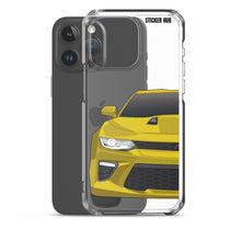 Load image into Gallery viewer, Yellow 6th Gen Camaro SS - iPhone Case