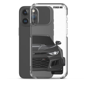 Black 6th Gen Camaro ZL1 1LE - iPhone Case