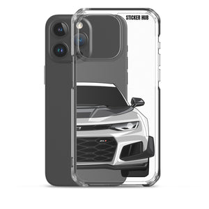 Silver 6th Gen Camaro ZL1 1LE - iPhone Case