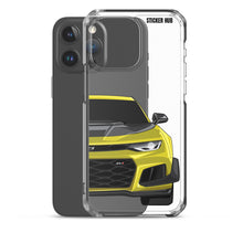 Load image into Gallery viewer, Yellow 6th Gen Camaro ZL1 1LE - iPhone Case