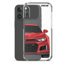 Load image into Gallery viewer, Red Hot 6th Gen Camaro ZL1 - iPhone Case