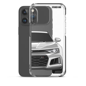 Silver 6th Gen Camaro ZL1 - iPhone Case