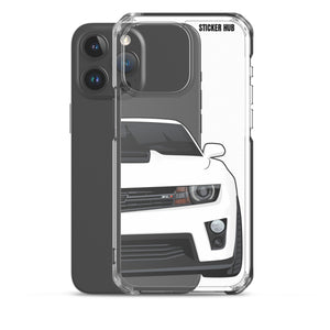 White 5th Gen Camaro ZL1 - iPhone Case