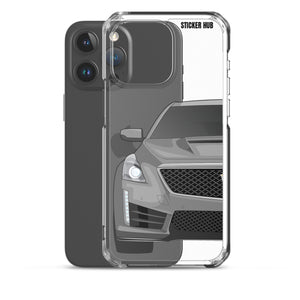 Silver Cadillac CTS-V - iPhone Case