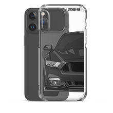 Load image into Gallery viewer, Black 15-17 Mustang 5.0 - iPhone Case