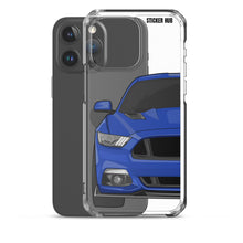 Load image into Gallery viewer, Deep Impact Blue 15-17 Mustang 5.0 - iPhone Case