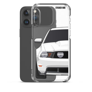 White 11-12 Mustang 5.0 - iPhone Case