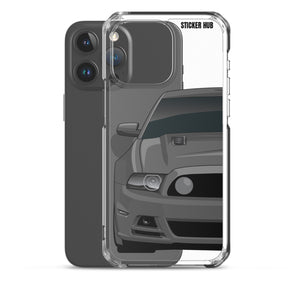 Gray 13-14 Mustang 5.0 - iPhone Case