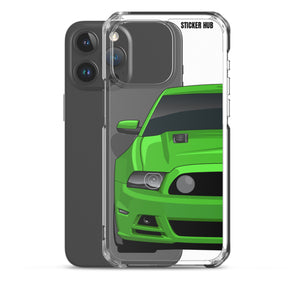 Green 13-14 Mustang 5.0 - iPhone Case