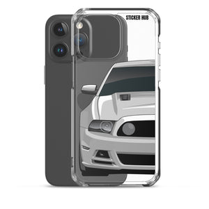 Silver 13-14 Mustang 5.0 - iPhone Case