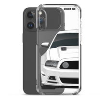 Load image into Gallery viewer, White 13-14 Mustang 5.0 - iPhone Case