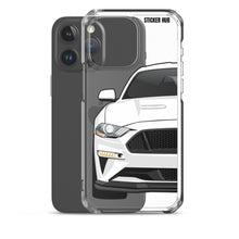 Load image into Gallery viewer, White 18-21 Mustang 5.0 - iPhone Case