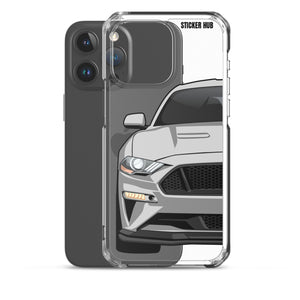 Silver 18-21 Mustang 5.0 - iPhone Case