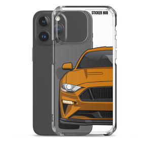 Orange 18-21 Mustang 5.0 - iPhone Case