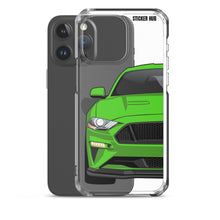 Load image into Gallery viewer, Green 18-21 Mustang 5.0 iPhone Case