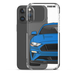 Blue 18-21 Mustang 5.0 - iPhone Case