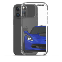 Load image into Gallery viewer, Admiral Blue C7 Corvette Z06 - iPhone Case