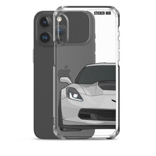 Load image into Gallery viewer, Silver C7 Corvette Z06 - iPhone Case