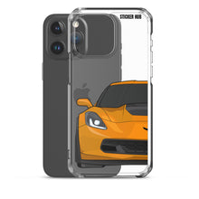 Load image into Gallery viewer, Sebring Orange C7 Corvette Z06 - iPhone Case