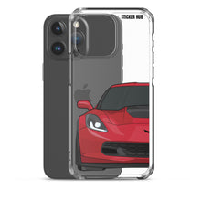 Load image into Gallery viewer, Torch Red C7 Corvette Z06 - iPhone Case