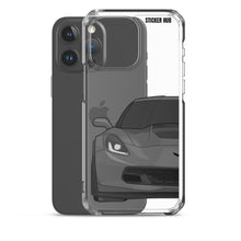 Load image into Gallery viewer, Gray C7 Corvette Z06 - iPhone Case