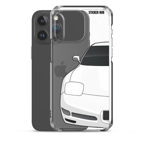 White C5 Corvette Z06 - iPhone Case