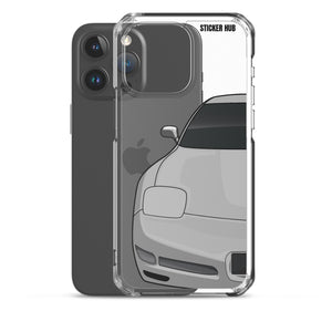 Silver C5 Corvette Z06 - iPhone Case