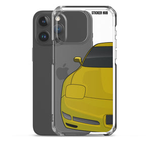 Millennium Yellow C5 Corvette Z06 - iPhone Case