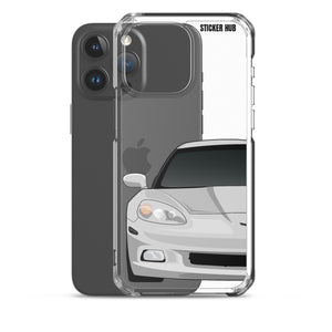 Silver C6 Corvette - iPhone Case