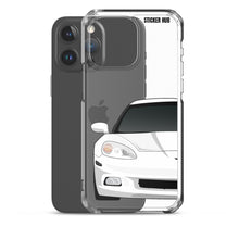 Load image into Gallery viewer, White C6 Corvette - iPhone Case