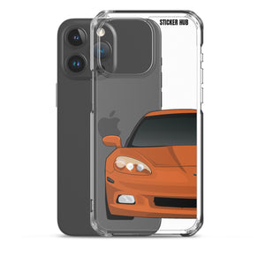 Sunset Orange C6 Corvette - iPhone Case