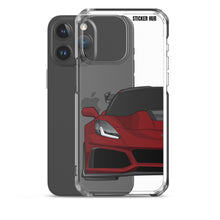 Load image into Gallery viewer, Long Beach Red C7 Corvette Zr1 - iPhone Case