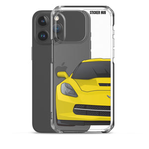 Velocity Yellow C7 Corvette Stingray - iPhone Case