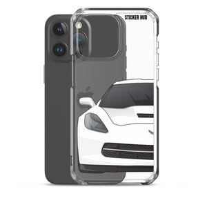 White C7 Corvette Stingray - iPhone Case