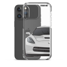 Load image into Gallery viewer, Silver C7 Corvette Stingray - iPhone Case