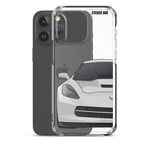 Silver C7 Corvette Stingray - iPhone Case