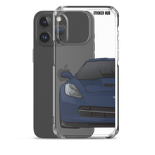 Load image into Gallery viewer, Night Race Blue C7 Corvette Stingray -iPhone Case