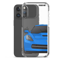 Load image into Gallery viewer, Laguna Blue C7 Corvette Stingray - iPhone Case