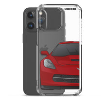 Load image into Gallery viewer, Crystal Red C7 Corvette Stingray - iPhone Case