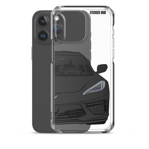 Black C8 Corvette - iPhone Case