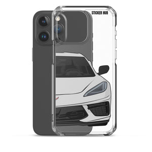 Ceramic Matrix Gray C8 Corvette - iPhone Case