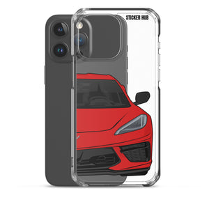 Torch Red C8 Corvette - iPhone Case