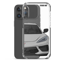 Load image into Gallery viewer, Silver C8 Corvette - iPhone Case